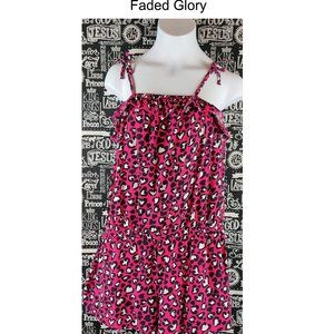 🌼Faded Glory Romper Sz L (10/12)